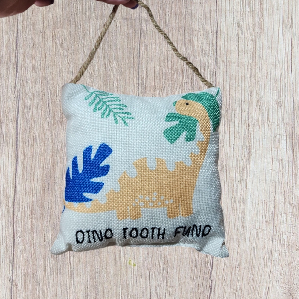 Dinosaur Fabric Tooth Fund Pillow